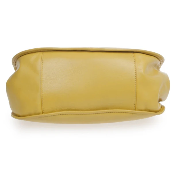 Versace Yellow Leather Medium Shoulder Bag For Women 5 Versace Yellow Leather Medium Shoulder Bag For Women - Image 5