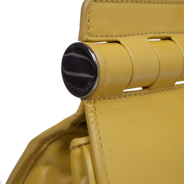 Versace Yellow Leather Medium Shoulder Bag For Women 10 Versace Yellow Leather Medium Shoulder Bag For Women - Image 10