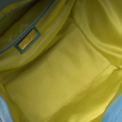 Versace Blue Python And Suede Canyon Top Handle Bag For Women -Versace Official Website luxury women versace used handbags p340669 008