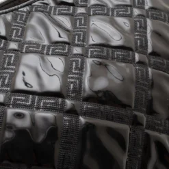 Versace Black Patent Chain Shoulder Bag For Women -Versace Official Website luxury women versace used handbags p34892 008