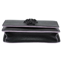 Versace Black Leather Palazzo Chain Shoulder Bag For Women 16 Versace Black Leather Palazzo Chain Shoulder Bag For Women -Versace Official Website luxury women versace used handbags p350625 001