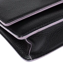 Versace Black Leather Palazzo Chain Shoulder Bag For Women 20 Versace Black Leather Palazzo Chain Shoulder Bag For Women -Versace Official Website luxury women versace used handbags p350625 003