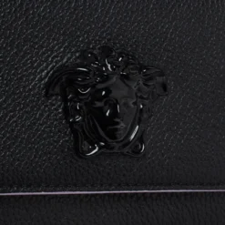 Versace Black Leather Palazzo Chain Shoulder Bag For Women 15 Versace Black Leather Palazzo Chain Shoulder Bag For Women -Versace Official Website luxury women versace used handbags p350625 004