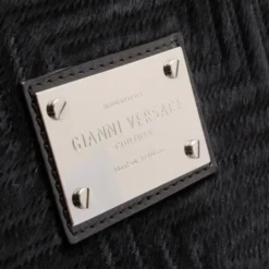 Gianni Versace Pony Hair Framed Patterned Hobo For Women -Versace Official Website luxury women versace used handbags p35078 0008