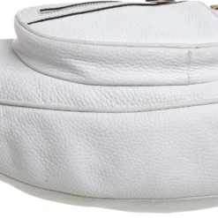 Versace White Leather Medusa Shoulder Bag For Women -Versace Official Website luxury women versace used handbags p354145 007