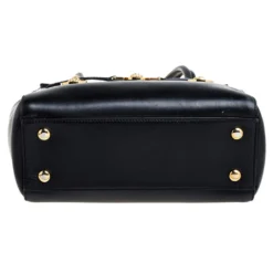 Versace Black Leather Medium Medusa Medallion Tote For Women -Versace Official Website luxury women versace used handbags p354954 005