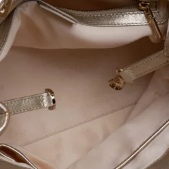 Versace Metallic Gold Leather Tote For Women -Versace Official Website luxury women versace used handbags p359854 006