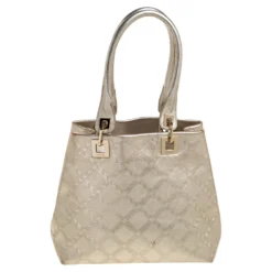 Versace Metallic Gold Leather Tote For Women -Versace Official Website luxury women versace used handbags p359854 009