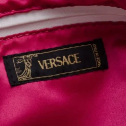 Versace White Leather Biker Hobo For Women -Versace Official Website luxury women versace used handbags p36008 010