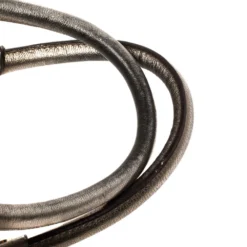 Versace Metallic Grey Jacquard Fabric And Leather Medusa Bag For Women -Versace Official Website luxury women versace used handbags p362471 003