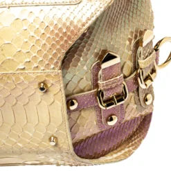 Versace Tricolor Glazed Python Canyon Top Handle Bag For Women 21 Versace Tricolor Glazed Python Canyon Top Handle Bag For Women -Versace Official Website luxury women versace used handbags p363318 002