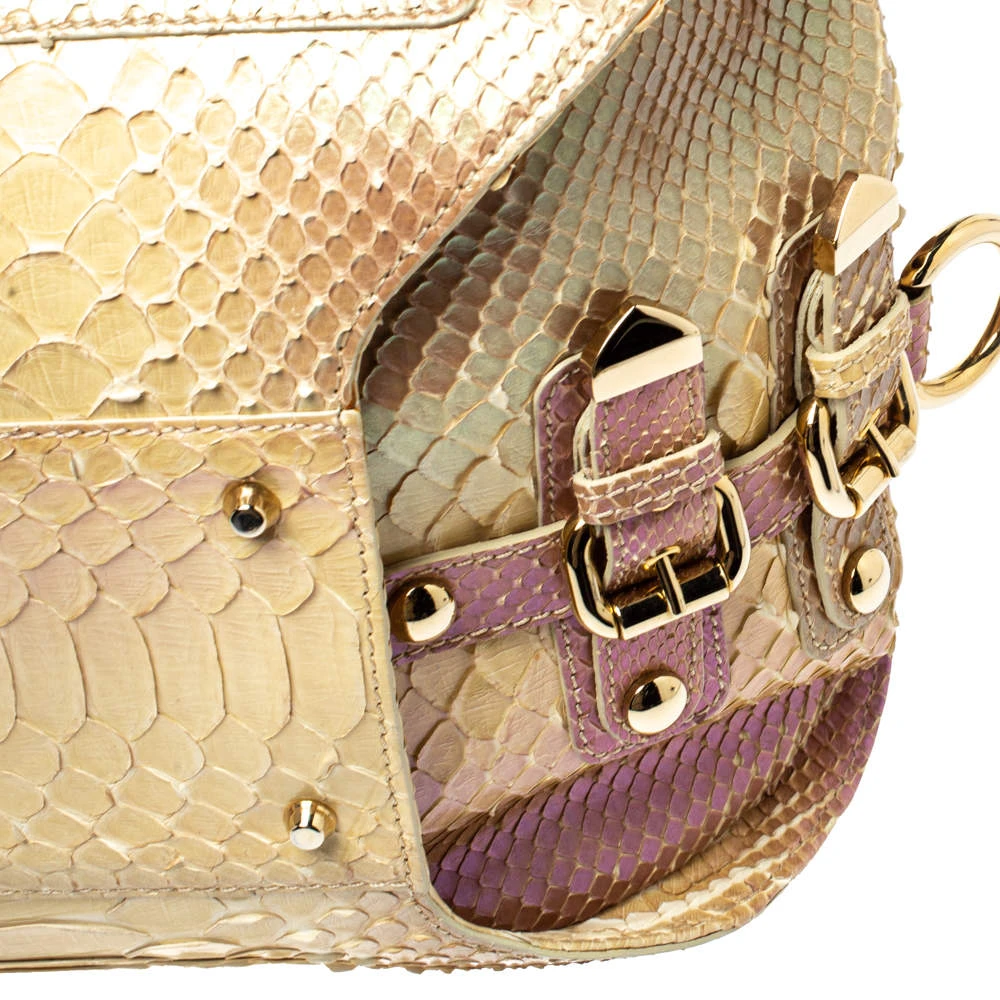 Versace Tricolor Glazed Python Canyon Top Handle Bag For Women 11 Versace Tricolor Glazed Python Canyon Top Handle Bag For Women - Image 11