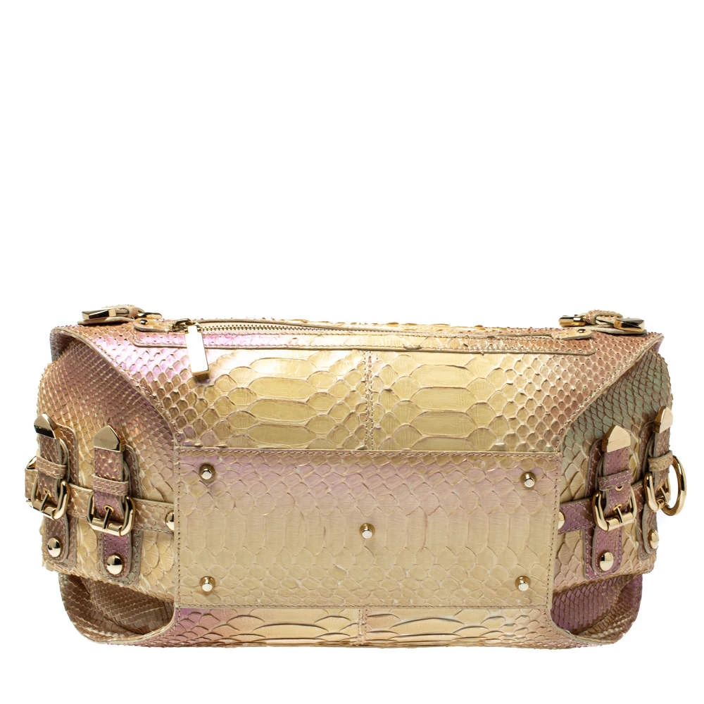 Versace Tricolor Glazed Python Canyon Top Handle Bag For Women 6 Versace Tricolor Glazed Python Canyon Top Handle Bag For Women - Image 6