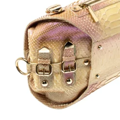 Versace Tricolor Glazed Python Canyon Top Handle Bag For Women 20 Versace Tricolor Glazed Python Canyon Top Handle Bag For Women -Versace Official Website luxury women versace used handbags p363318 005