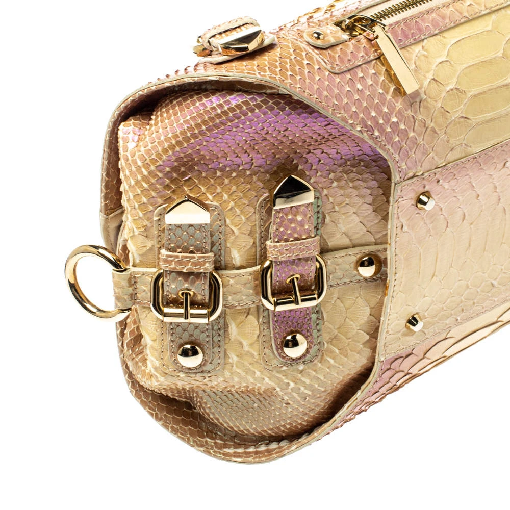 Versace Tricolor Glazed Python Canyon Top Handle Bag For Women 10 Versace Tricolor Glazed Python Canyon Top Handle Bag For Women - Image 10