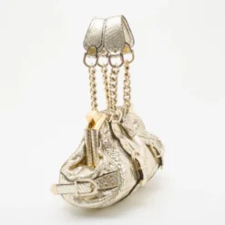 Versace Gold Snakeskin Framed Bauletto For Women -Versace Official Website luxury women versace used handbags p36391 003