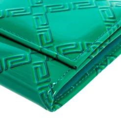 Versace Green Patent Leather Wallet On Chain For Women -Versace Official Website luxury women versace used handbags p364858 004