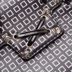 Versace Black And White Multi Print Leather Tote For Women -Versace Official Website luxury women versace used handbags p36908 0010