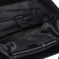 Versace Black Patent And Leather Hit Satchel For Women -Versace Official Website luxury women versace used handbags p373283 003