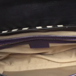 Versace Multicolor Printed Leather, Velvet And Suede Palazzo Flap Shoulder Bag For Women -Versace Official Website luxury women versace used handbags p373511 008