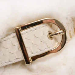 Versace White Chinchilla Madonna Boston Bag For Women -Versace Official Website luxury women versace used handbags p37512 009