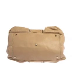 Versace Beige Leather Studded Frame Satchel For Women -Versace Official Website luxury women versace used handbags p377251 009