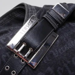 Versace Denim Shoulder Bag For Women 15 Versace Denim Shoulder Bag For Women -Versace Official Website luxury women versace used handbags p37998 008