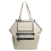 Versace Offf White/Silver Patent And Leather Hit Satchel For Women