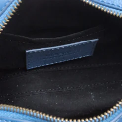 Versace Blue Leather Palazzo Medusa Camera Crossbody Bag For Women -Versace Official Website luxury women versace used handbags p387048 011