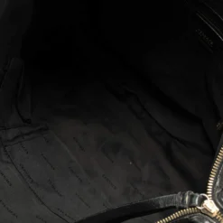 Versace Black Monogram Quilted Leather Top Zip Tote For Women -Versace Official Website luxury women versace used handbags p387393 003