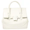 Versace White Leather Palazzo Empire Tote For Women