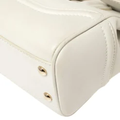 Versace White Leather Palazzo Empire Tote For Women -Versace Official Website luxury women versace used handbags p388780 014