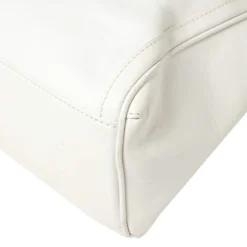 Versace White Leather Medusa Embossed Satchel For Women -Versace Official Website luxury women versace used handbags p389332 008