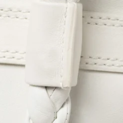 Versace White Leather Medusa Embossed Satchel For Women -Versace Official Website luxury women versace used handbags p389332 010