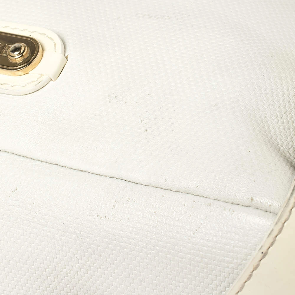 Versace White/Ivory Patent And Leather Cutout Tote For Women 10 Versace White/Ivory Patent And Leather Cutout Tote For Women - Image 10