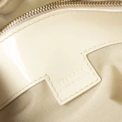 Versace White/Ivory Patent And Leather Cutout Tote For Women 34 Versace White/Ivory Patent And Leather Cutout Tote For Women -Versace Official Website luxury women versace used handbags p390069 013