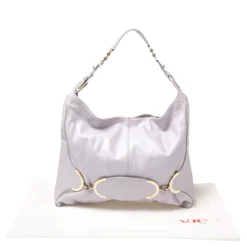 Versace Lilac Leather Medusa Embossed Hobo For Women -Versace Official Website luxury women versace used handbags p390072 013