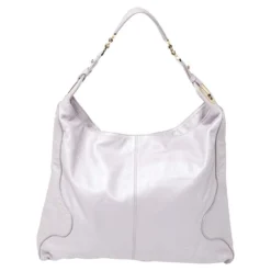 Versace Lilac Leather Medusa Embossed Hobo For Women -Versace Official Website luxury women versace used handbags p390072 014