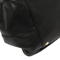 Versace Black Leather Studded Reve Frame Satchel For Women -Versace Official Website luxury women versace used handbags p392525 012