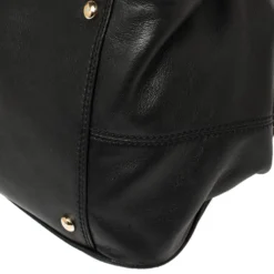 Versace Black Leather Studded Reve Frame Satchel For Women -Versace Official Website luxury women versace used handbags p392525 013