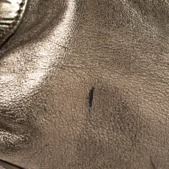 Versace Metallic Bronze Leather Pocket Shoulder Bag For Women -Versace Official Website luxury women versace used handbags p392611 010