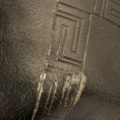 Versace Metallic Bronze Leather Pocket Shoulder Bag For Women -Versace Official Website luxury women versace used handbags p392611 018