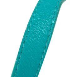 Versace Turquoise Quilted Leather Vanitas Chain Shoulder Bag For Women -Versace Official Website luxury women versace used handbags p394893 008