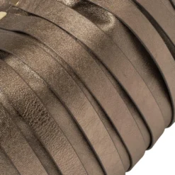 Versace Metallic Leather Stripped Hobo For Women -Versace Official Website luxury women versace used handbags p395319 010