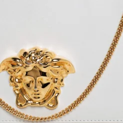Versace White Leather Medusa Sultan Shoulder Bag For Women 15 Versace White Leather Medusa Sultan Shoulder Bag For Women -Versace Official Website luxury women versace used handbags p398822 002