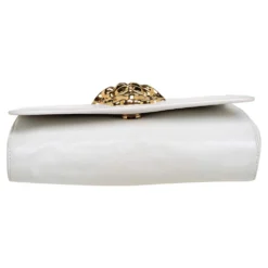Versace White Leather Medusa Sultan Shoulder Bag For Women 16 Versace White Leather Medusa Sultan Shoulder Bag For Women -Versace Official Website luxury women versace used handbags p398822 005