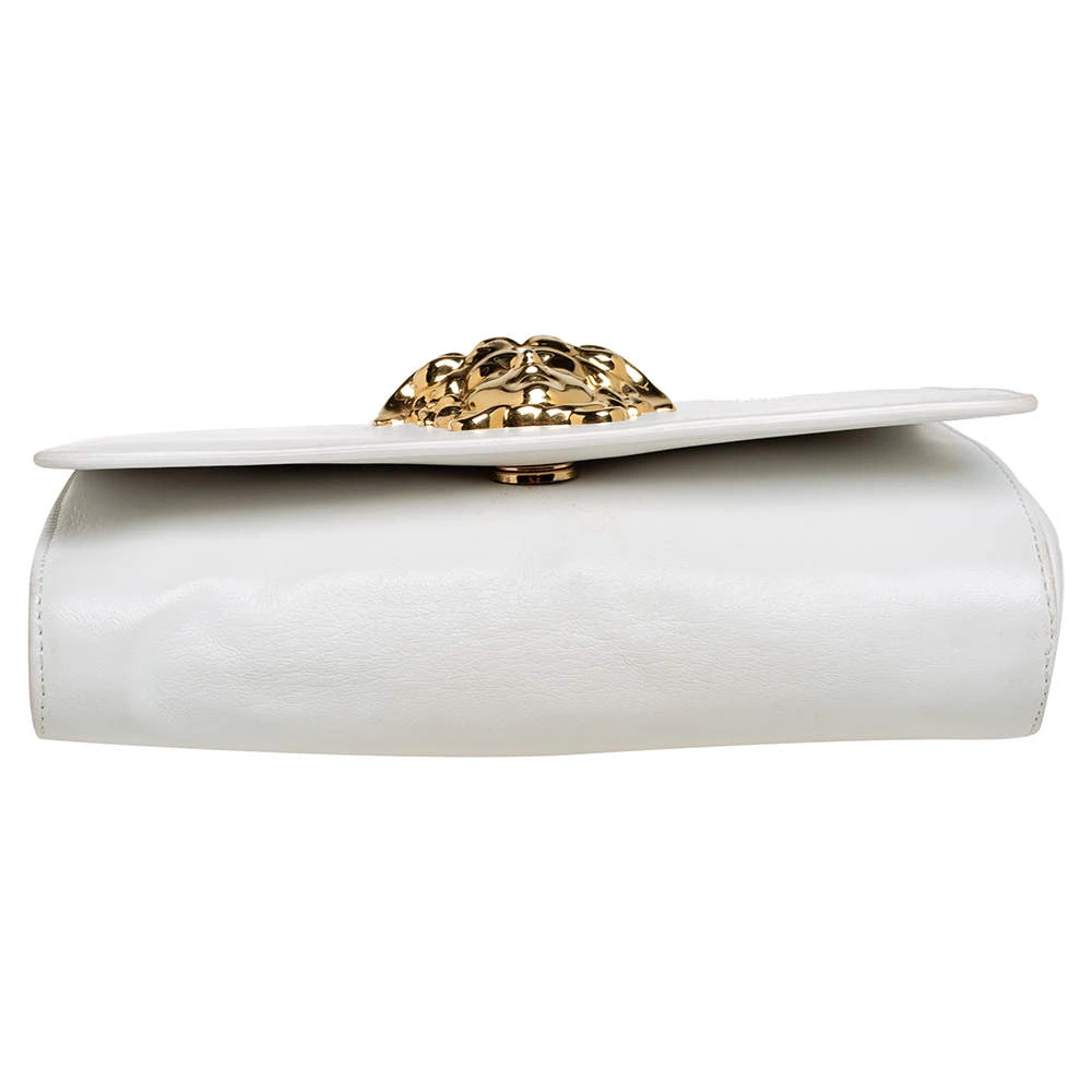 Versace White Leather Medusa Sultan Shoulder Bag For Women 6 Versace White Leather Medusa Sultan Shoulder Bag For Women - Image 6