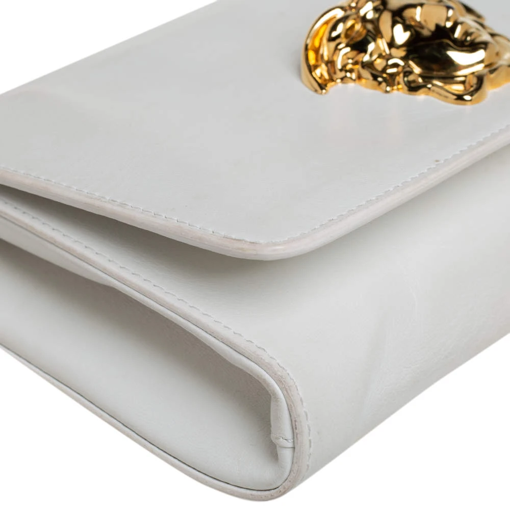 Versace White Leather Medusa Sultan Shoulder Bag For Women 10 Versace White Leather Medusa Sultan Shoulder Bag For Women - Image 10