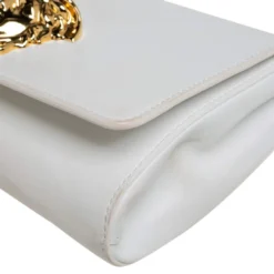 Versace White Leather Medusa Sultan Shoulder Bag For Women 21 Versace White Leather Medusa Sultan Shoulder Bag For Women -Versace Official Website luxury women versace used handbags p398822 007