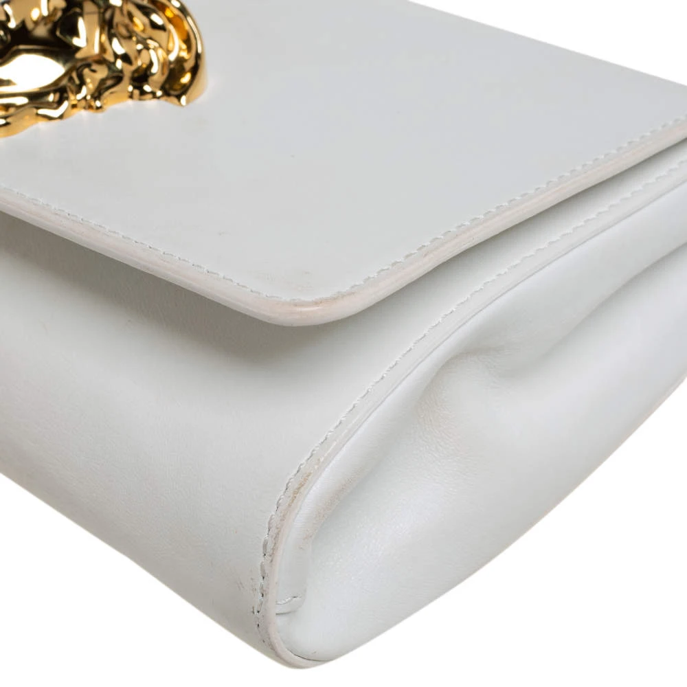 Versace White Leather Medusa Sultan Shoulder Bag For Women 11 Versace White Leather Medusa Sultan Shoulder Bag For Women - Image 11